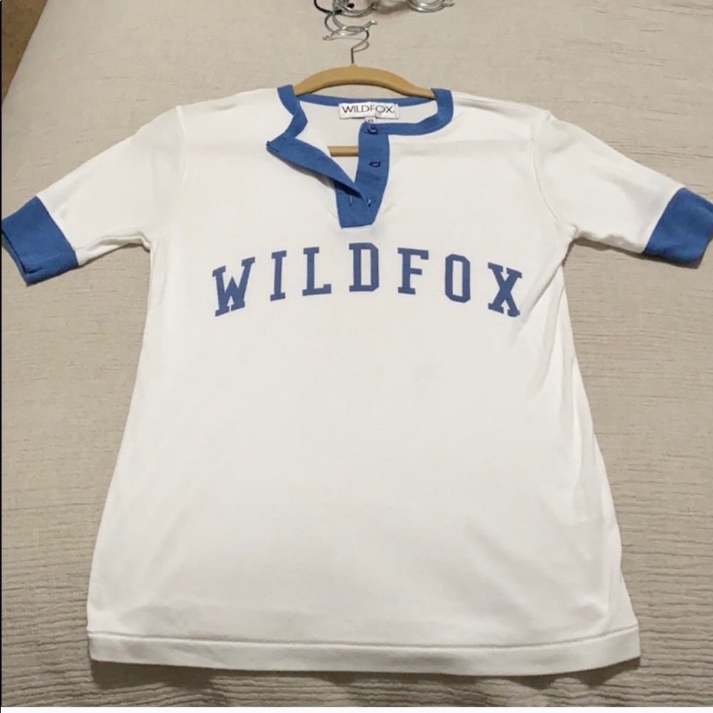 WILDFOX HENLEY T SHIRT XS